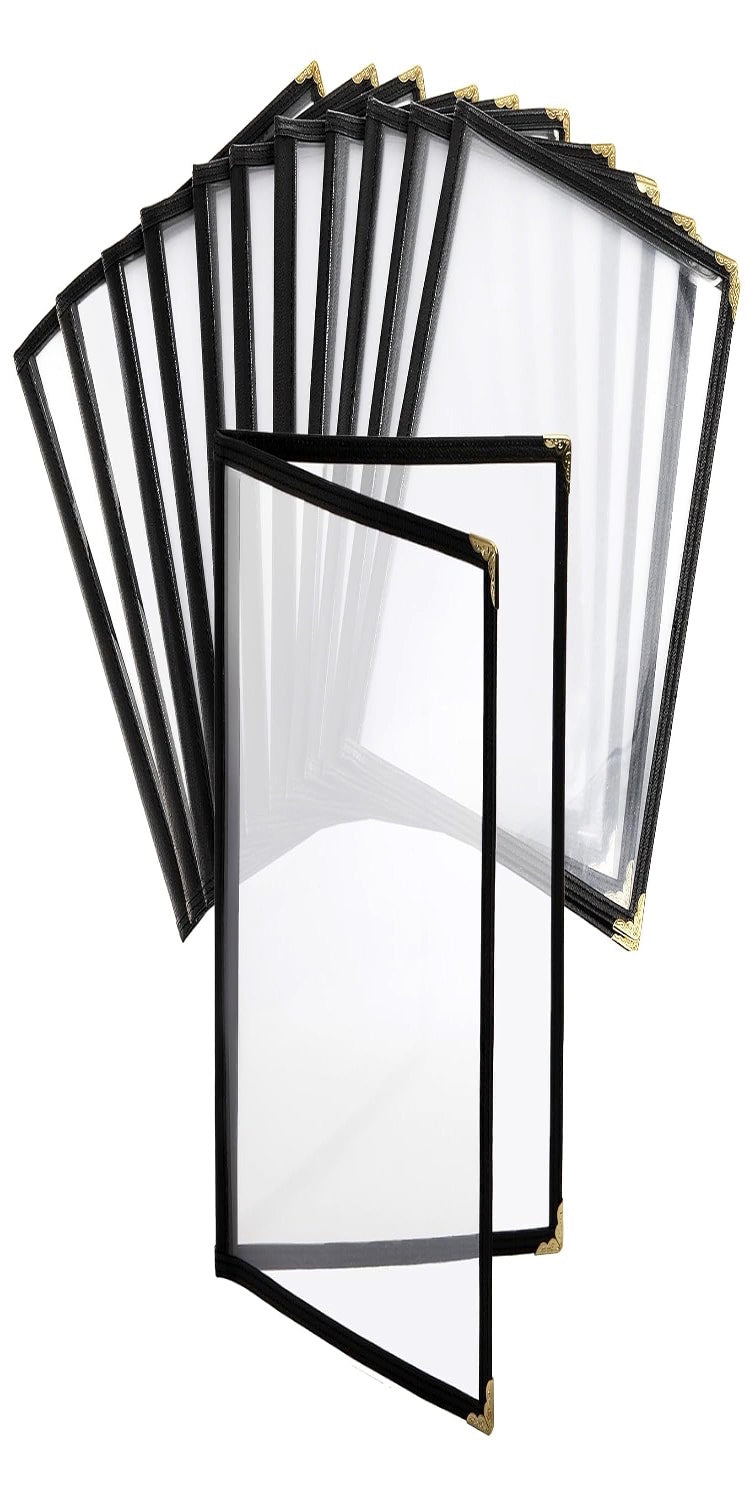 NJ Clear Wine List Menu Covers: 10 Pcs Set : 4 View