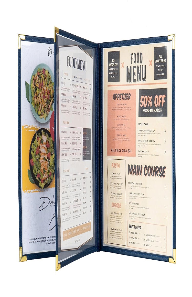 NJ Clear Wine List Menu Covers: 10 Pcs Set : 6 View