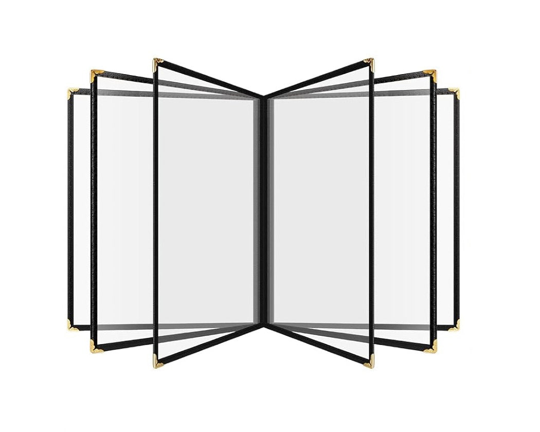 NJ Clear Transparent PVC Menu Cover : 12 View