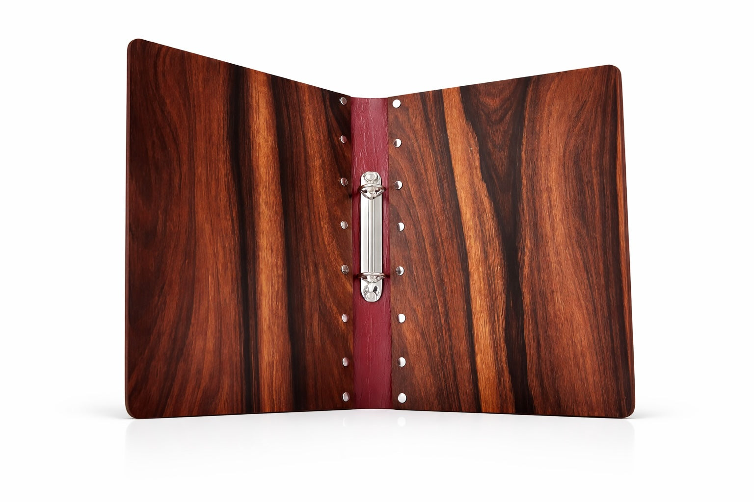 NJ Premium Wooden Menu Cover Natural Look Binder fitting: VERGO