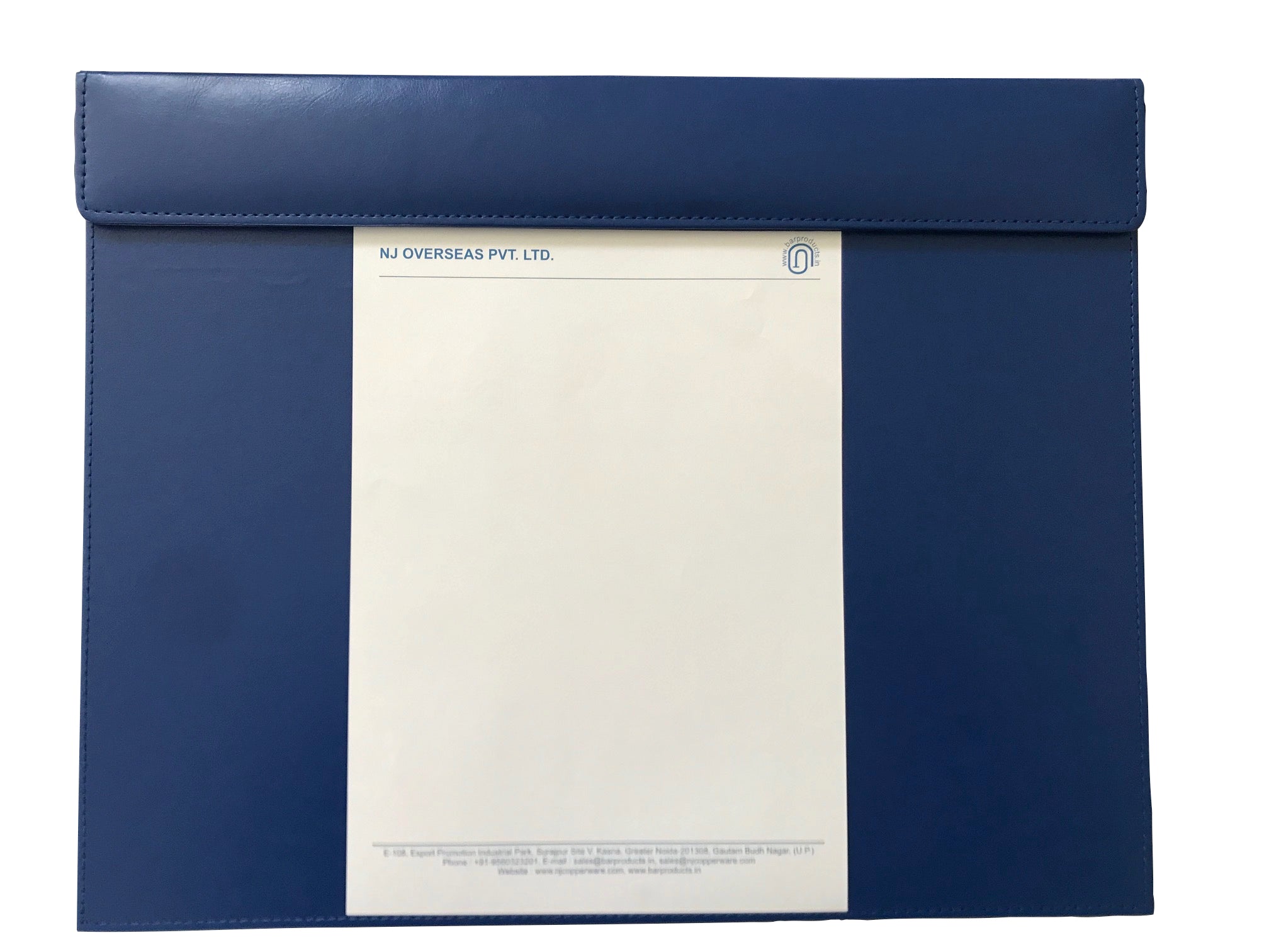 NJ Large Rectangle A3 Desk Writing Pad & Drawing Board Writing Pad Tablet with Magnetic Paper Clip for Hotel Front Desk, Planner, Reception Desk, Blotter: 18x14": BLUE