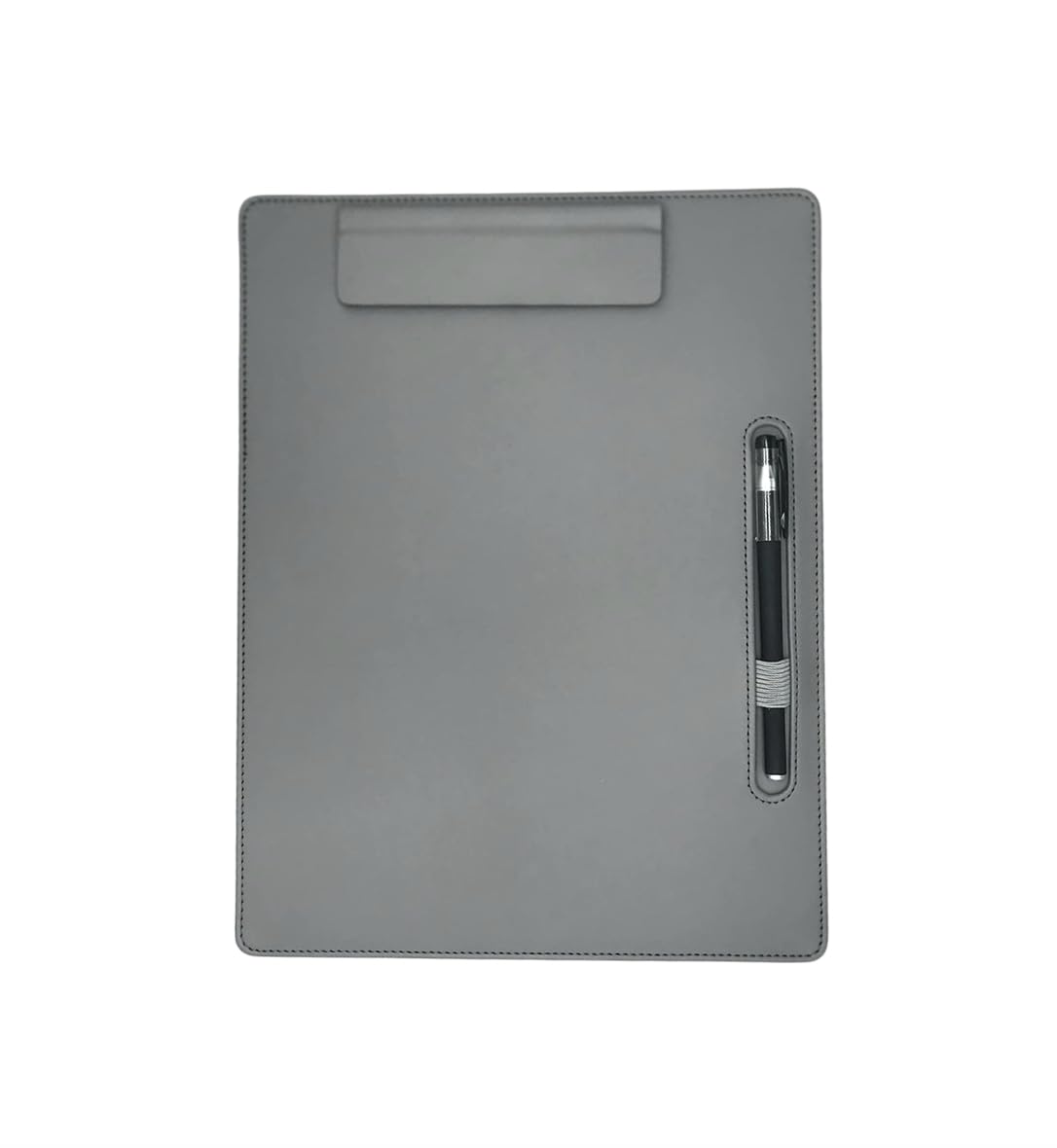 NJ PU Leather Magnetic Clipboard & Document Holder for Business Meetings 33x25 cm: GREY