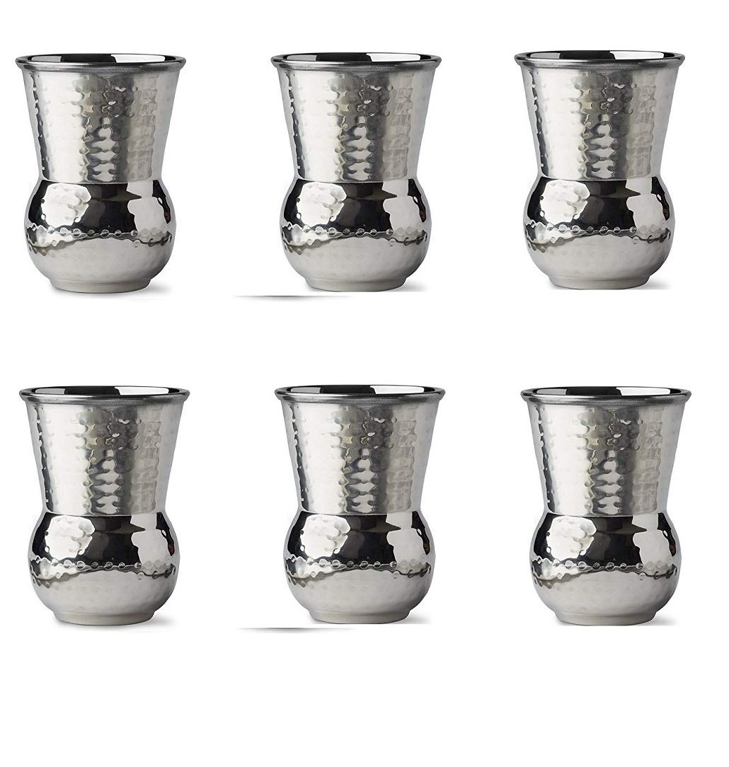 NJ Moroccan Napa Style Stainless Steel Hammered Tumblers 400 ml