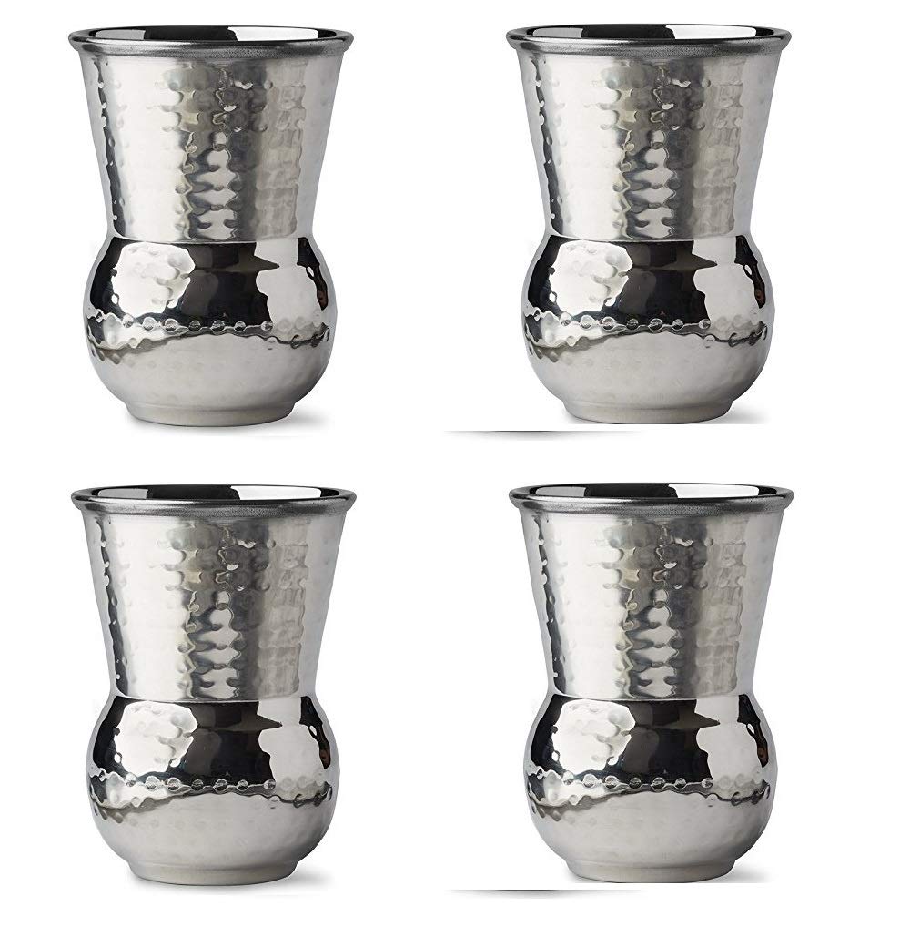 NJ Moroccan Napa Style Stainless Steel Hammered Tumblers 400 ml