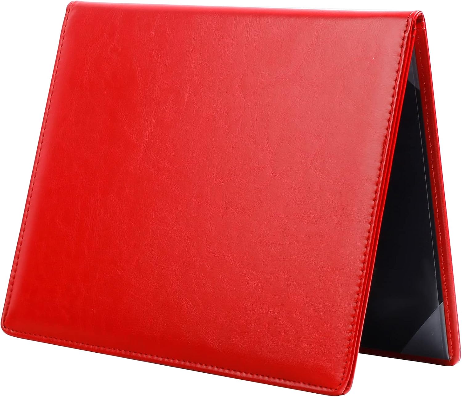 NJ Restaurant Leather Menu Cover Holder 9x12" Inches: 2 View folder: RED