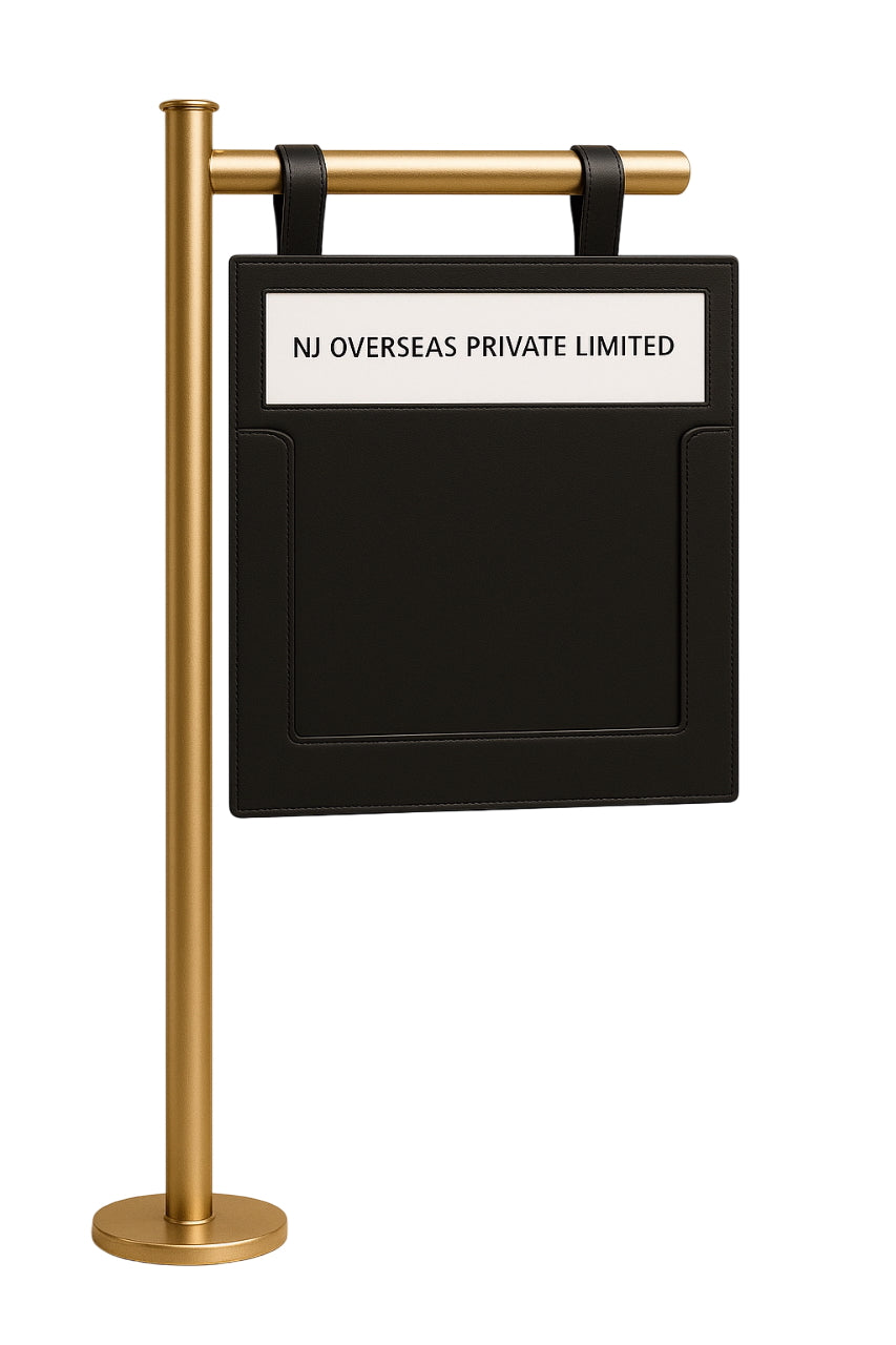 NJ Guest Paging Board β Airport Name Display & Welcome Sign for Guest Pickup | Travel Paging Board for Tour Operators, Chauffeurs & Hotels, Hanging Paging Board