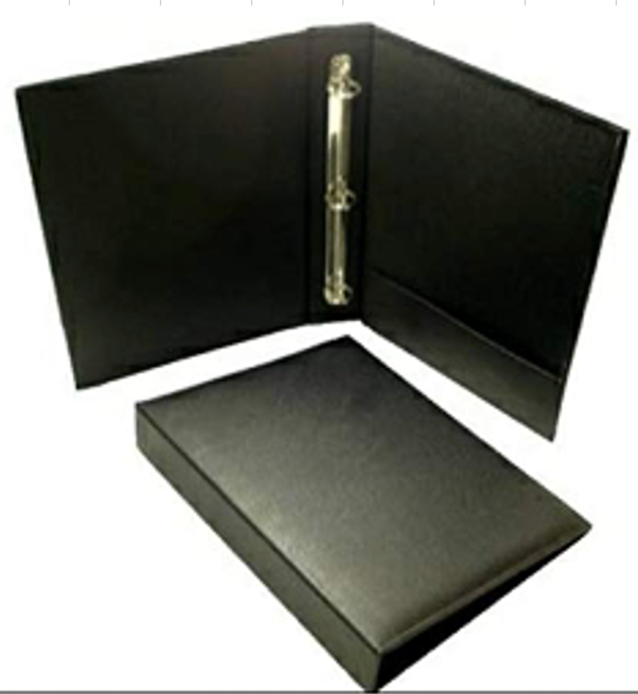 NJ Room directory folder with 1 Pocket , Conference folder, Presentation Folders, Documents Folder, Leather Folder for Hotels: BLACK