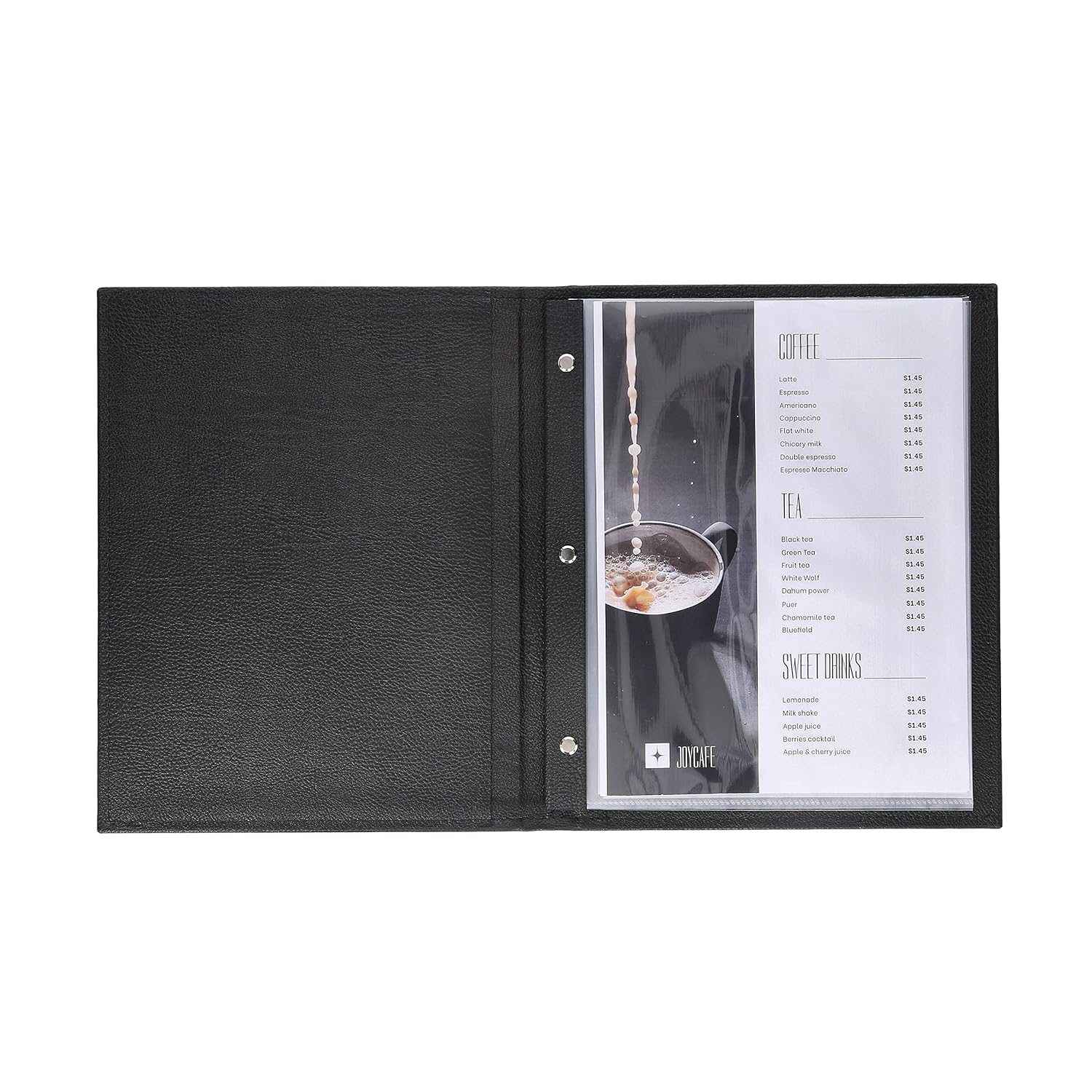 NJ Restaurant Menu Covers Holders screw fitting 9x12" Inches