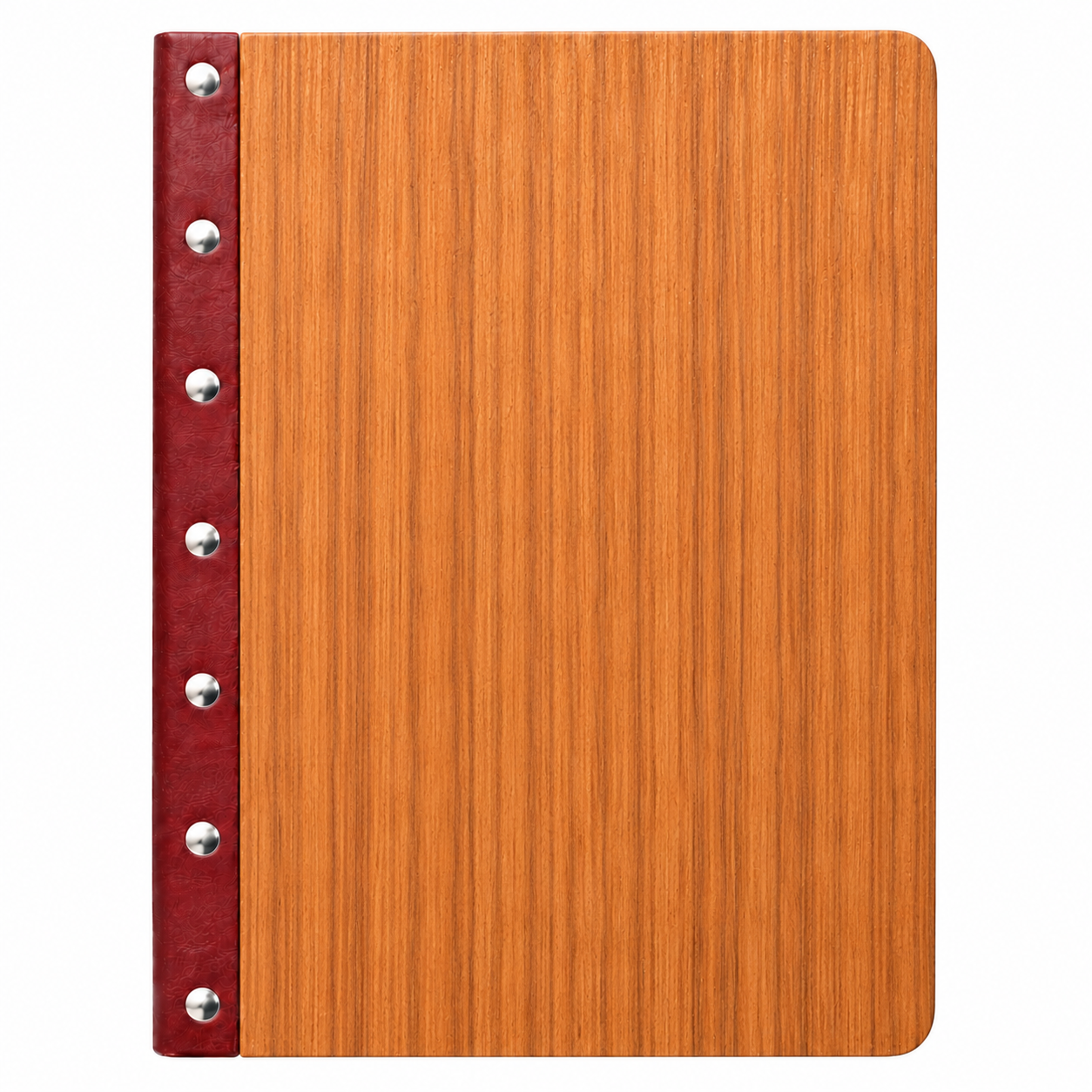 NJ Premium Wooden Menu Cover Natural Look Binder fitting: NT-11 Shade