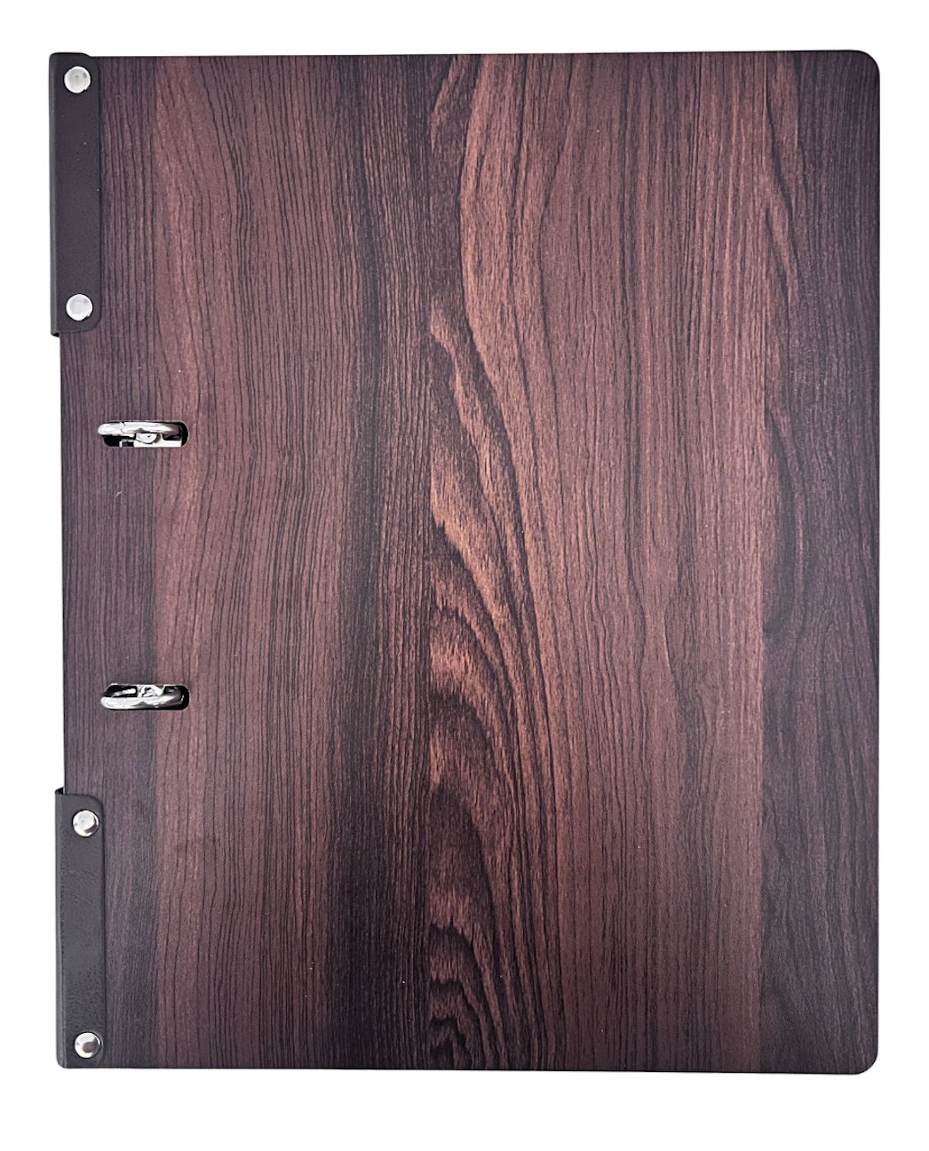 NJ Wooden Menu Folder Binder Cut Design