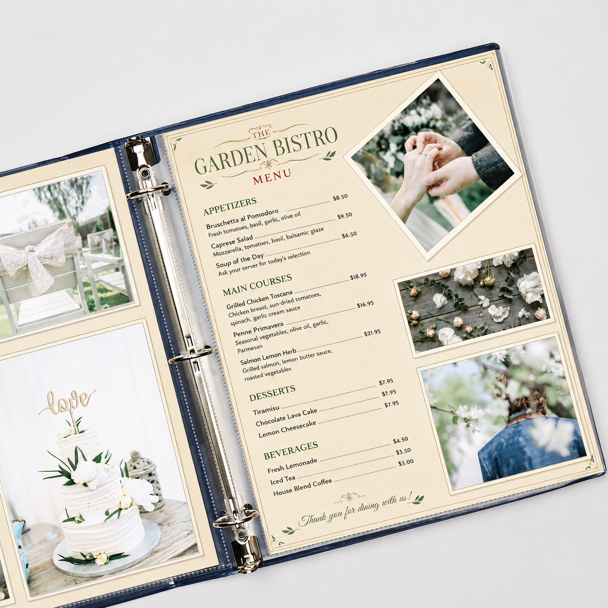 Heavy Duty 200 Micron Transparent Menu Sleeves