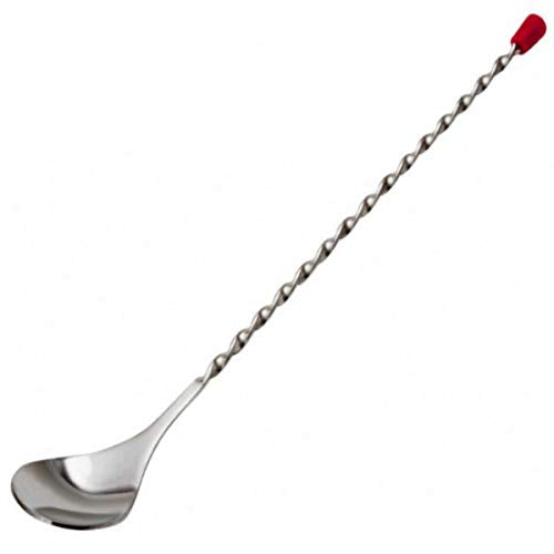 NJ Cocktail Spoon Bar Spoon Long Spoon Mixing Spoon 11 Inches with Peg Measurer, Jigger, Measure Cup 30ml/60ml: 3 Pcs