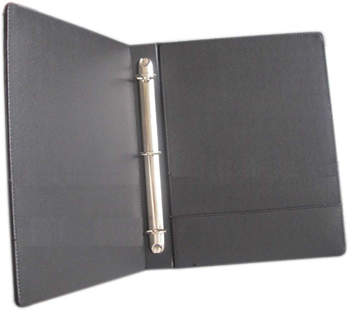 NJ Ring Binder Menu Folder for Restaurent and Hotel, Business File Folder, Document Holder, Portfolio/Organizer/Planner (3 Ring Binder),