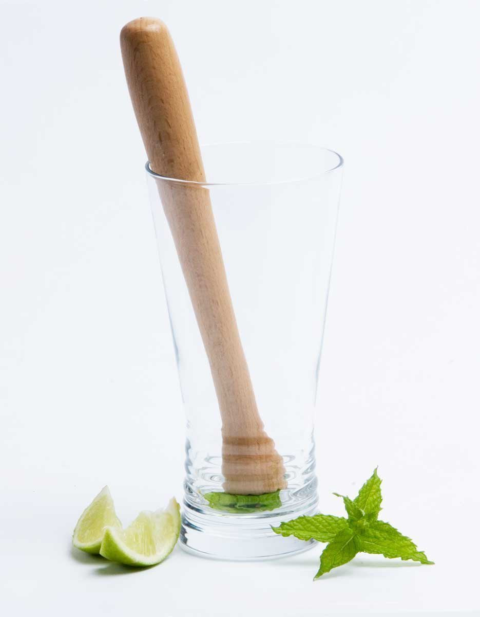 NJ Premium Bar Stirrer Spoon Twisted with Muddler top,Wooden Mojito Muddler, Durable Cocktail Muddler 10 Inches,Long Spoon, Cocktail Mixing Spoon, Long Handle Stirring Spoon, Bar Spoon 11" Length