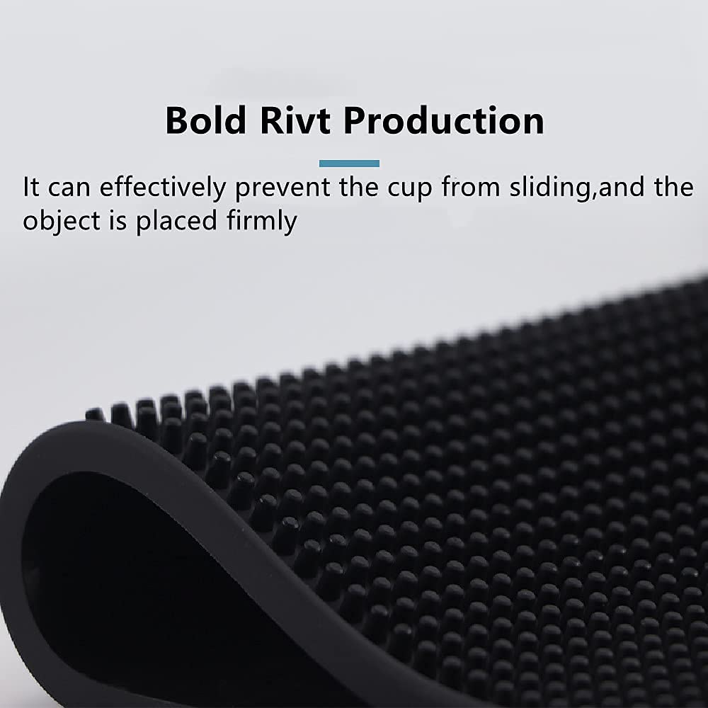 NJ Bar Mat, Non-Slip Bar mat, Bar Accessories, Cocktail Mixing Service PVC Rubber Drip Spill Mat, Bar Runners, Professional Bartender's Essential-Industrial and Home Kitchen Table 23.5x3": 2 Pcs.