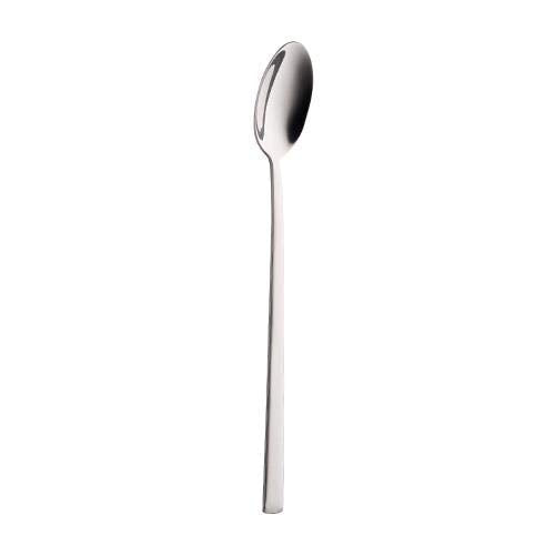 NJ Extra Long Soda Spoon Mixing Stirring Spoon, Ice Tea Coffee Long Ice Cream for Tall Glasses, Bournvita/Horlicks Spoon, Cocktail Bar Stainless Steel Long 8" Handle : Set of 8