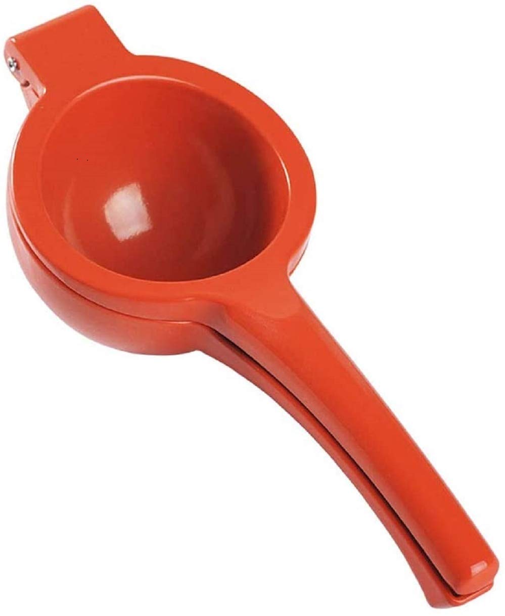 NJ Lemon Squeezer Aluminum Alloy Manual Lemon Clip Fresh Pure Juice Squeezing Household Kitchen Tools Red Orange Juice Squeezer