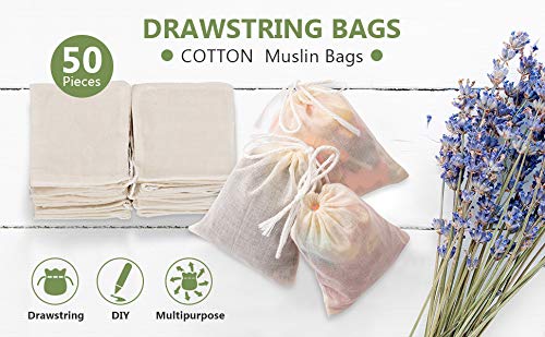 NJ Drawstring Muslin Bag,Coin Pouch,Herb Bag,Pouch for Wedding Party,Jewellery Bag,Gift wrap Pack Bag, Ring Pouch,Party gift packing, Travel Pouch,Surprise gift pack,Cosmetic Bag(5x7)Inches:20 Pc