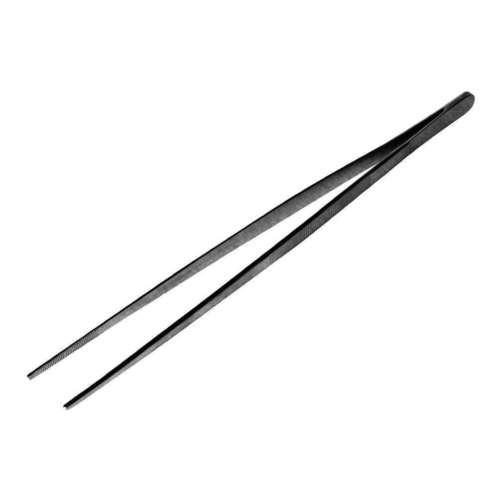 NJ Black Extra Long Tongs Aquarium Tweezers Set, Stainless Steel Straight Aquascaping Tweezer for Fish Tank Aquatic Plants, Extra Long Tweezer :18" (46 cm) Long