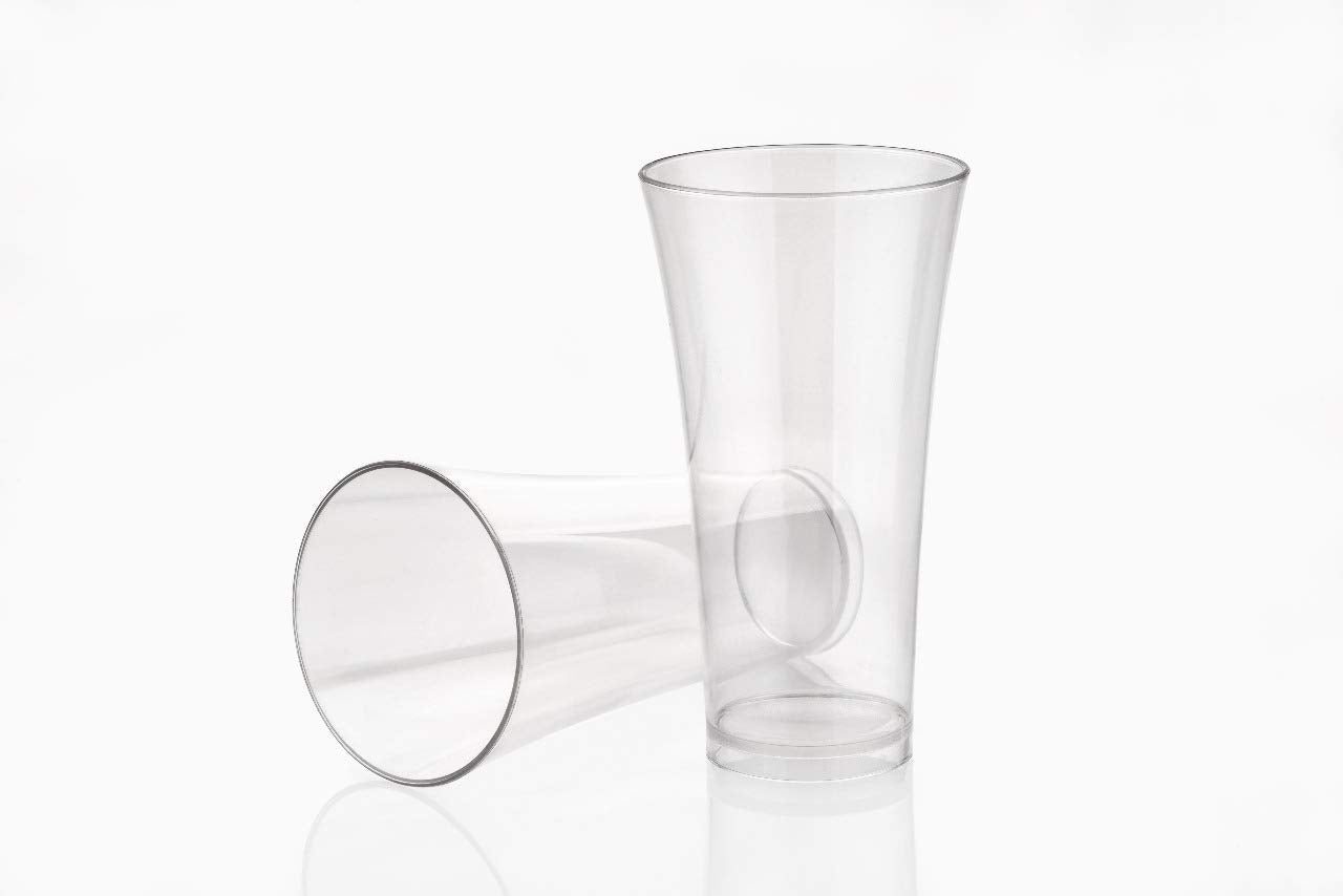 NJ Restaurant Tumbler Beverage Cup, Stackable Cups, Break-Resistant Commercial Polycarbonate Glasses, Unbreakable Glass Pebbled Texture: 320 ml - Set of 4 Pcs