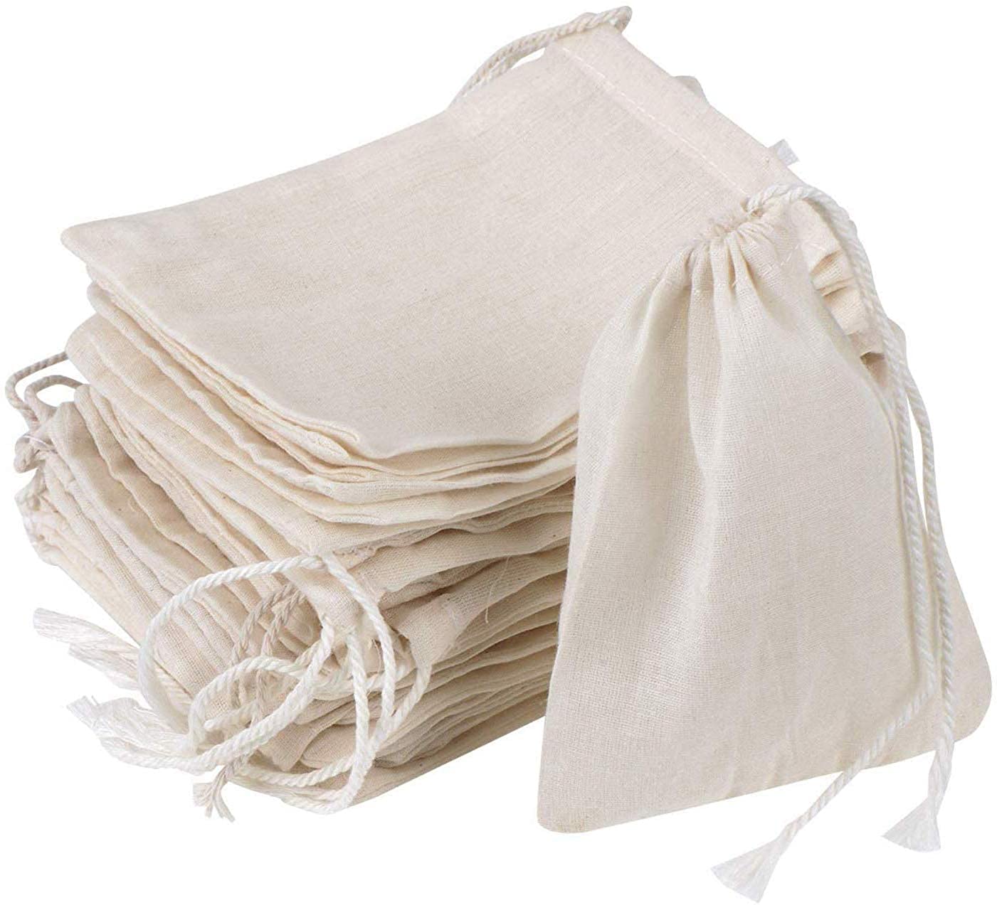‎NJ Drawstring Muslin Bag,Coin Pouch,Herb Bag,Pouch for Wedding Party,Jewellery Bag,Gift wrap Pack Bag, Ring Pouch, Party gift packing,Travel Pouch,Surprise gift pack,Cosmetic Bag (3x5) Inches): 30 Pcs
