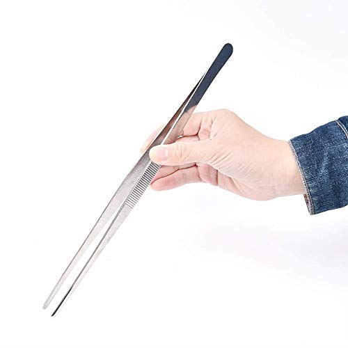 NJ Extra Long Tongs Aquarium Tweezers Set, Stainless Steel Straight Aquascaping Tweezer for Fish Tank Aquatic Plants, Extra Long Tweezer : 20" (51 cm) Long