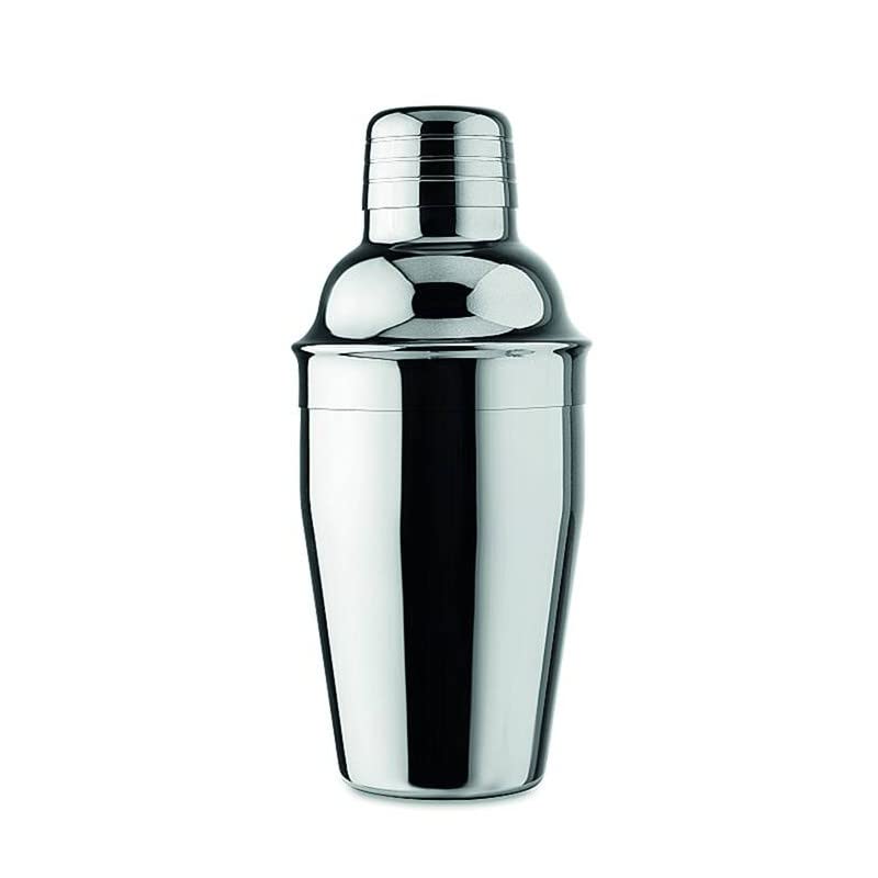 NJ Cocktail Shaker Stainless Steel Wine Shaker with Strainer and Lid Top 300 ml : 1 Pc.