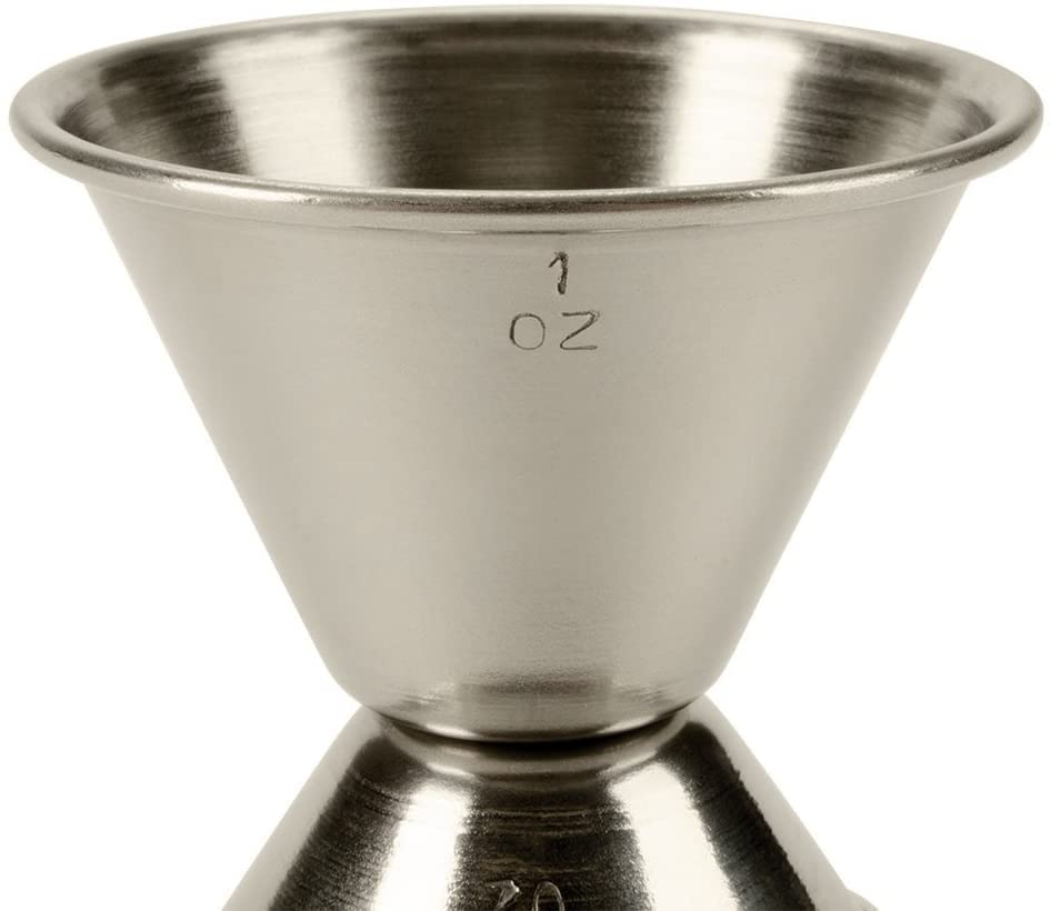 Jiggers NJ Peg Measurer Shot Pourer Measuring Tool for Bar Good for Cocktail Drinks Stainless Steel 15-30 ml: 1 Pc.