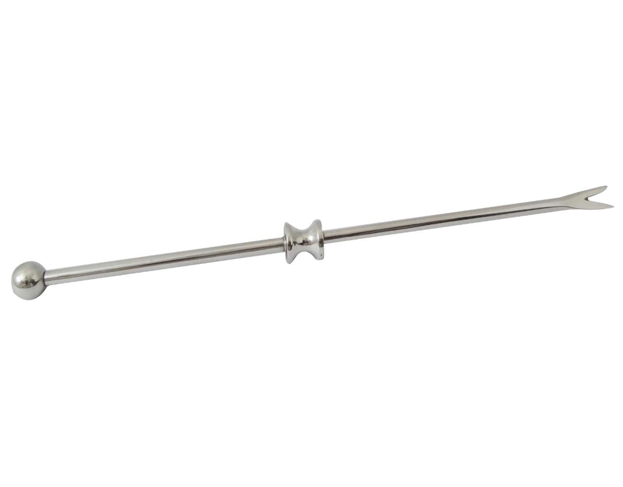 NJ Olive Bar Fork, Fork Tip Garnish Pick & Stirrer, Fork Pick, Stainless Steel Olive Fork/Garnish Picker 28 cm : 1 Pc.