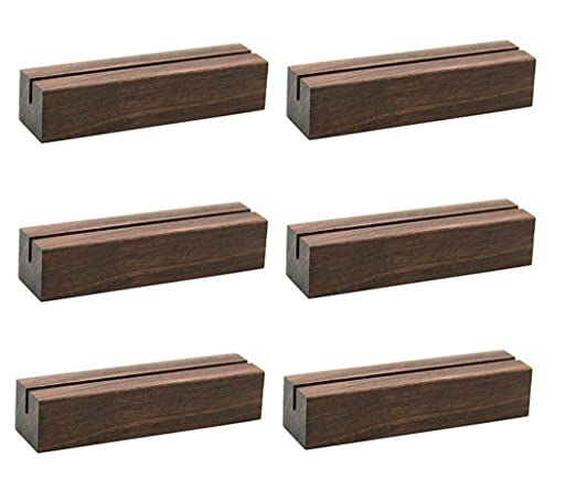 NJ Natural Wood Place Card Holder/Table Number Holders: 12.5 cm