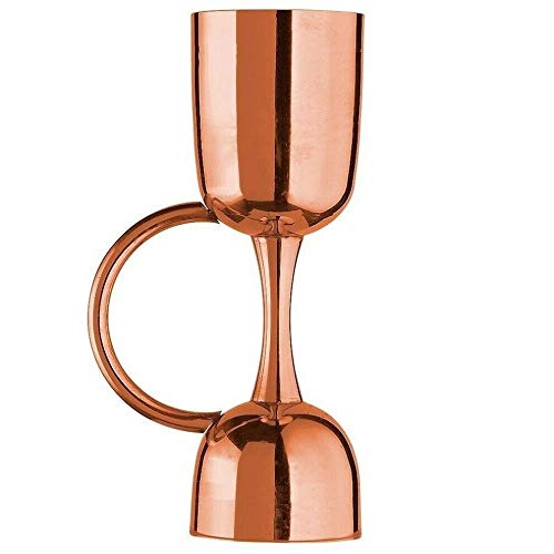 NJ Rose Gold Peg Measure with Handle 30 and 60 ml, Jigger with Handle, Shot Glass, Drink Measuring Bar Tool Jigger: 01 Pc.