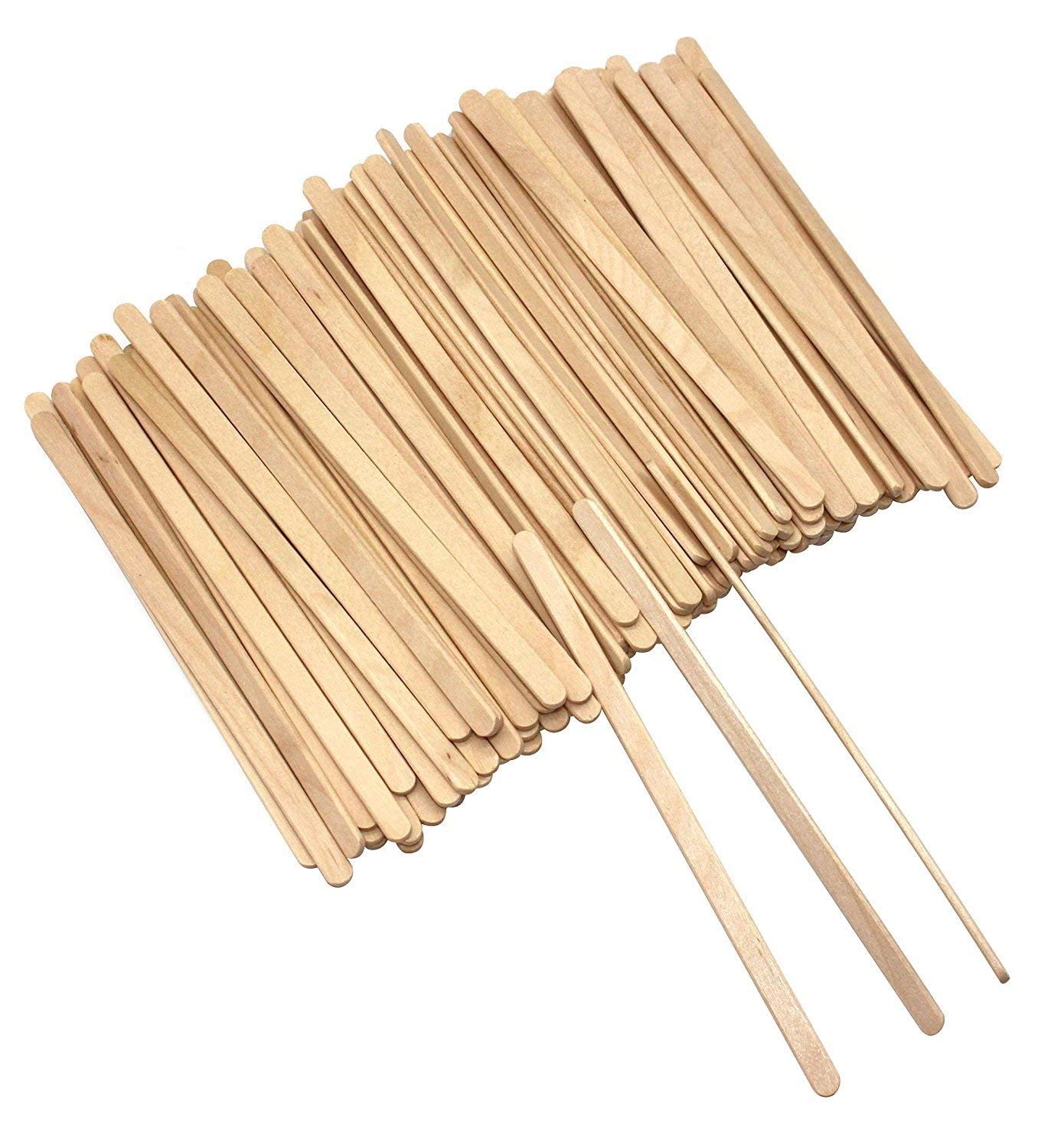 NJ Coffee Stir Sticks Wood Stirrers Disposable Drink Stirrers for Tea Beverages Wood Coffee Beverage Stirrers CoffeeSticks Tea Stirrer Beverage Stirrer Size 5.5 inch Length: 1000 Pcs