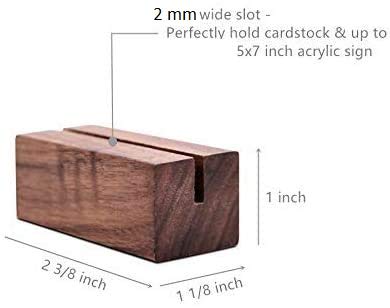 NJ Natural Wood Place Card Holder /Table Number Card Holders: 6 cm