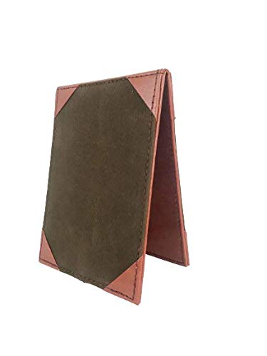 NJ Leather Menu Sign Display Stand for cafes bars or Restaurant Presenter, Menu Holder for Specials or Drinks: Brown