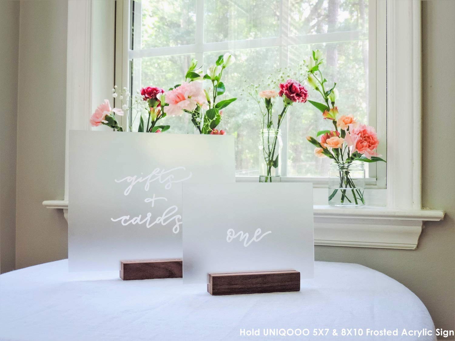 NJ Natural Wood Place Card Holder/Table Number Holders: 12.5 cm