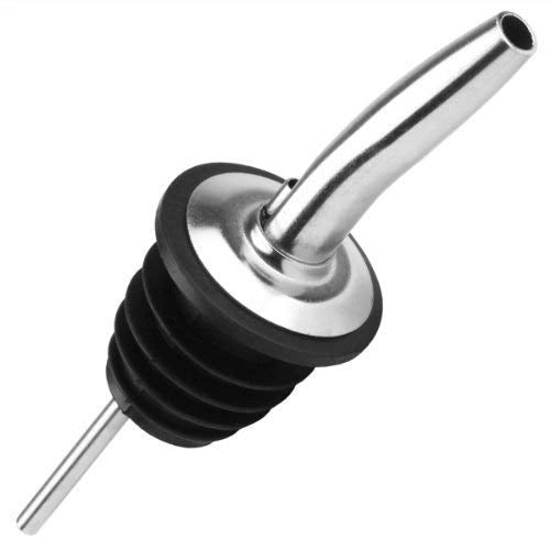 NJ OVERSEAS Stainless Steel Food Grade Peg Measure and Bottle Stopper (Silver) -Set of 2