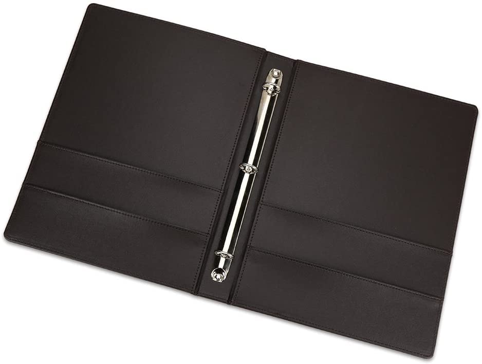 NJ Room directory folder with 4 Pockets , Conference folder, Presentation Folders, Documents Folder, Leather Folder for Hotels: BLACK