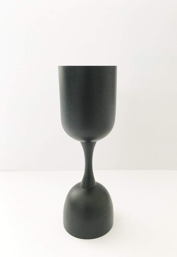 NJ Premium Black Peg Measurer 30 & 60 ml Without Handle, Cocktail Jigger, Shot Glass, Drink Measuring Bar Tool Double Side Jigger - Black Limited Edition