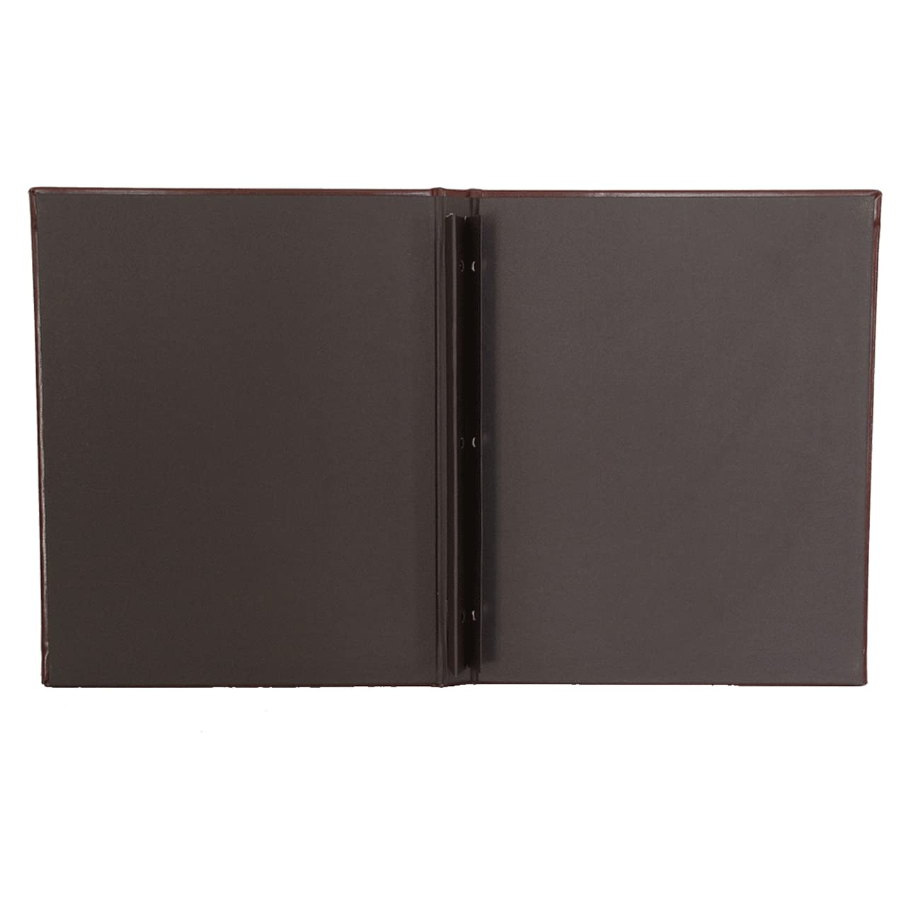 NJ Restaurant Leather Menu Covers Holders screw fitting 9x12" Inches, Menu Presenters for Restaurants, Menu Folder : BLACK