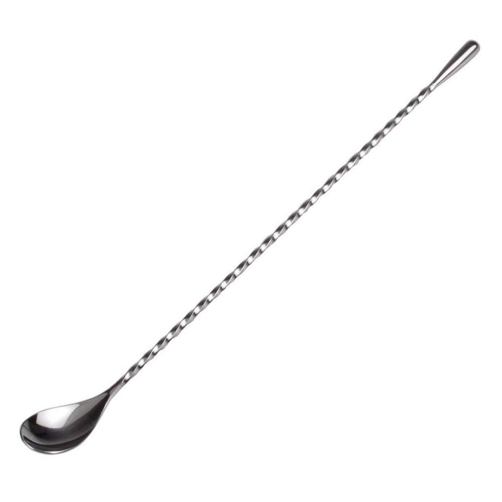NJ Teardrop Twisted Design Bar Spoon, Cocktail Mixing Spoon, Long Handle Stirring Spoon, Stainless Steel Spiral Pattern Spoon, Gift Bar Cocktail Shaker Spoon 12 Inches - 01 Pc.