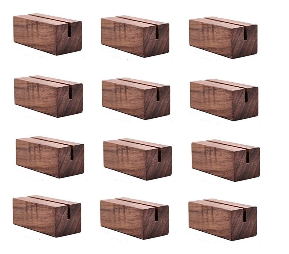 NJ Natural Wood Place Card Holder /Table Number Card Holders: 6 cm