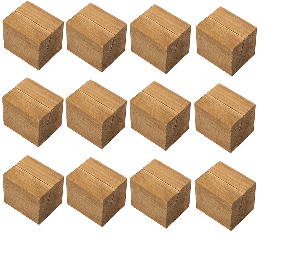 NJ Natural Wood Place Card Holders: 2 Inches