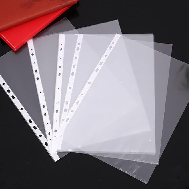 Heavy Duty 200 Micron Transparent Menu Sleeves