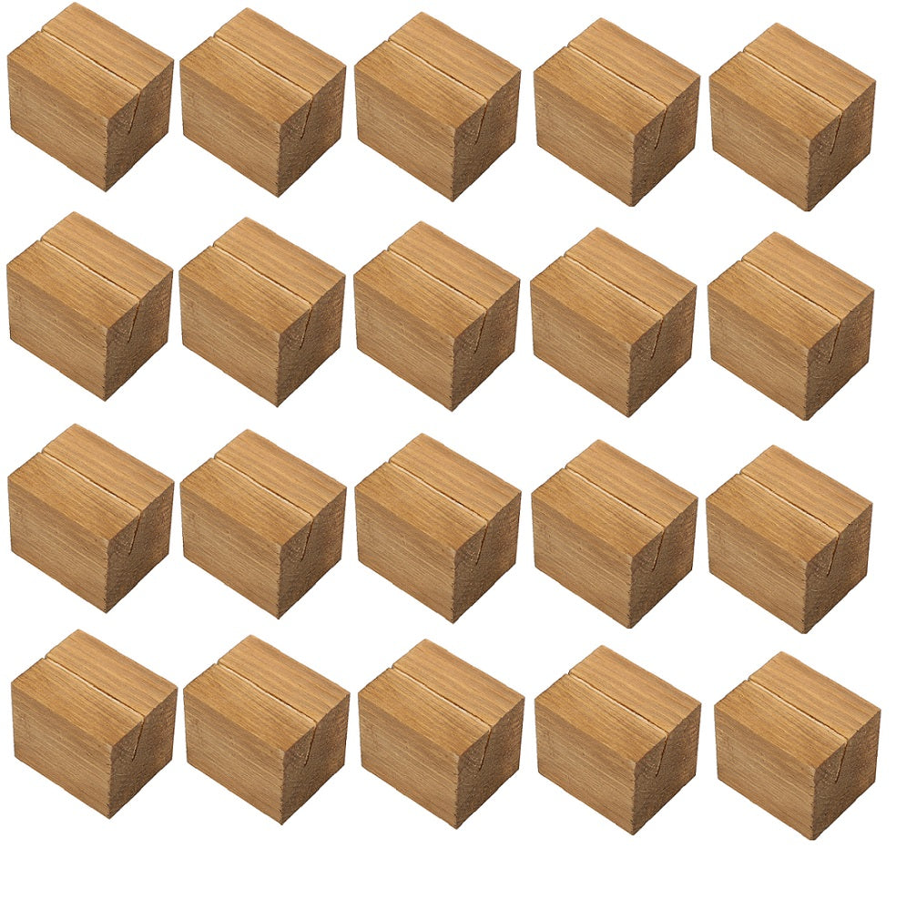 NJ Natural Wood Place Card Holders: 2 Inches