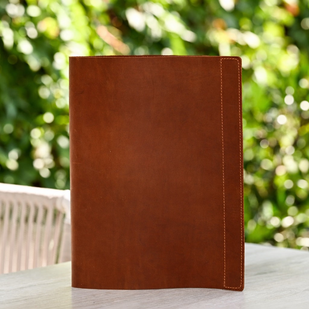 NJ Premium Restaurant Leather Menu Cover Holder 9x12" Inches with Binder