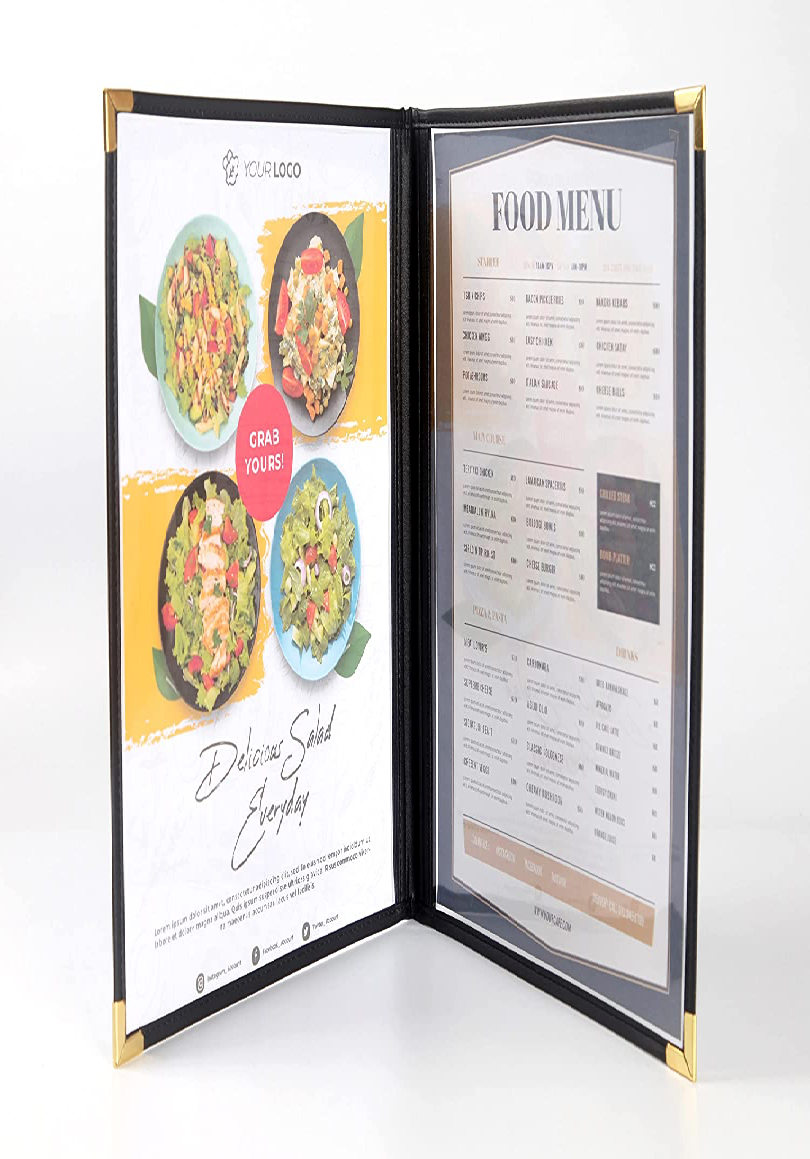 NJ Clear Wine List Menu Covers: 10 Pcs Set : 6 View