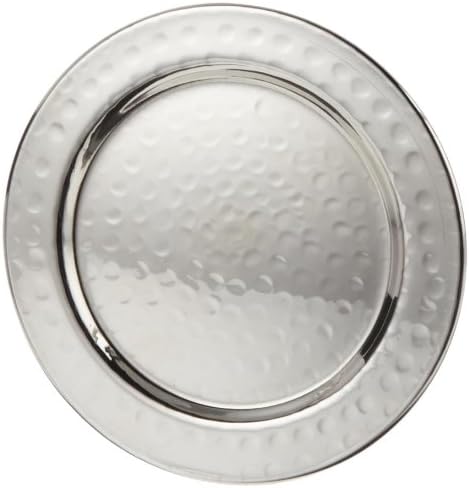 NJ Stainless Steel Hammered Drink Coasters Set of 6,  Lightweight Table Protection for Hot and Cold Drinks: 6 Pcs Set