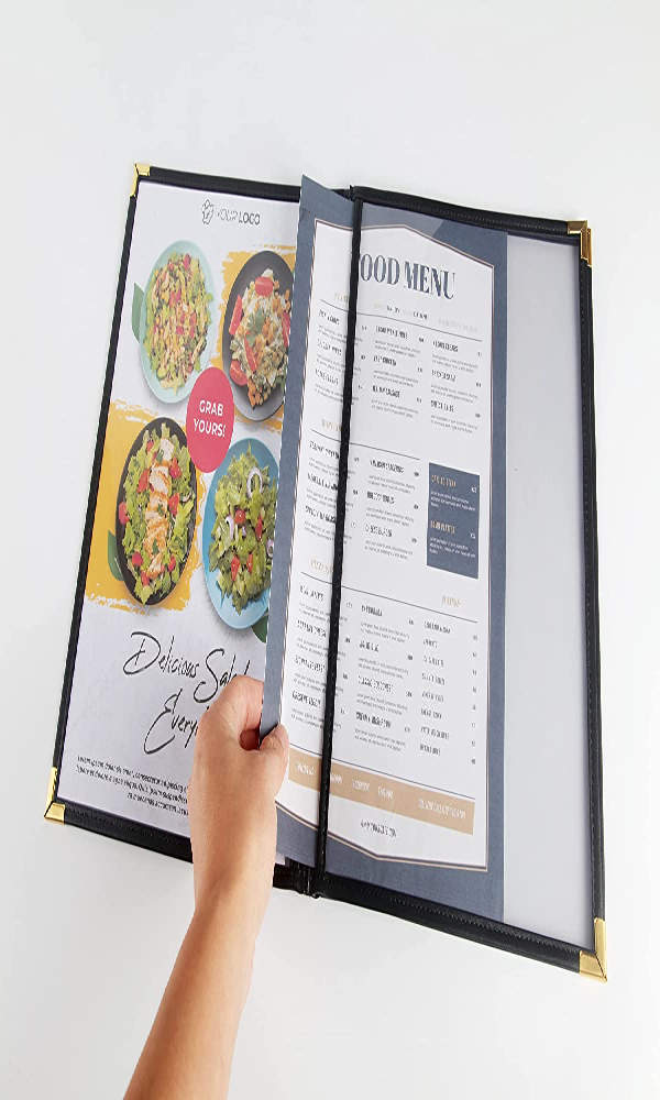 NJ Clear Wine List Menu Covers: 10 Pcs Set : 6 View