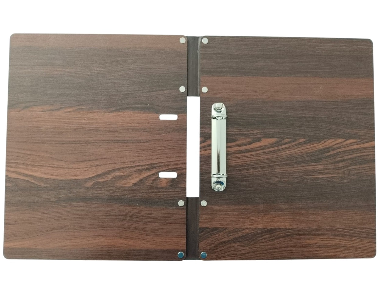 NJ Wooden Menu Folder Binder Cut Design