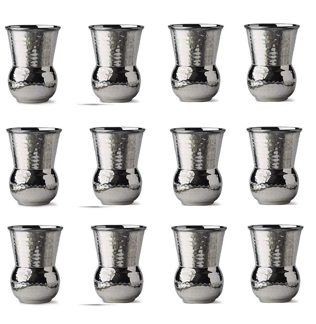 NJ Moroccan Napa Style Stainless Steel Hammered Tumblers 400 ml